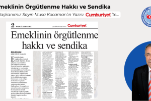 Genel Başkanımız Sayın Musa Kocaman’ın Yazısı Cumhuriyet’te...