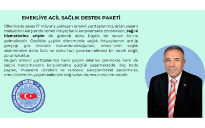 EMEKLİYE ACİL SAĞLIK DESTEK PAKETİ