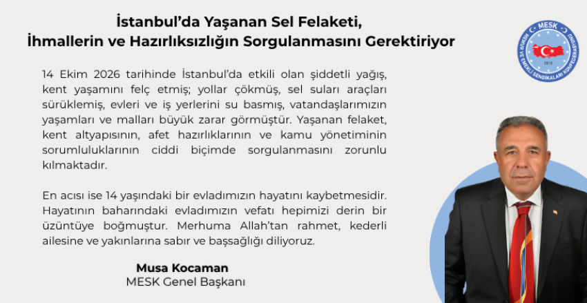 İstanbul’da Yaşanan Sel Felaketi, İhmallerin ve Hazırlıksızlığın Sorgulanmasını Gerektiriyor