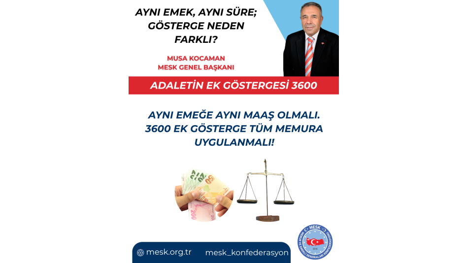 MUSA KOCAMAN: ADALETİN EK GÖSTERGESİ 3600