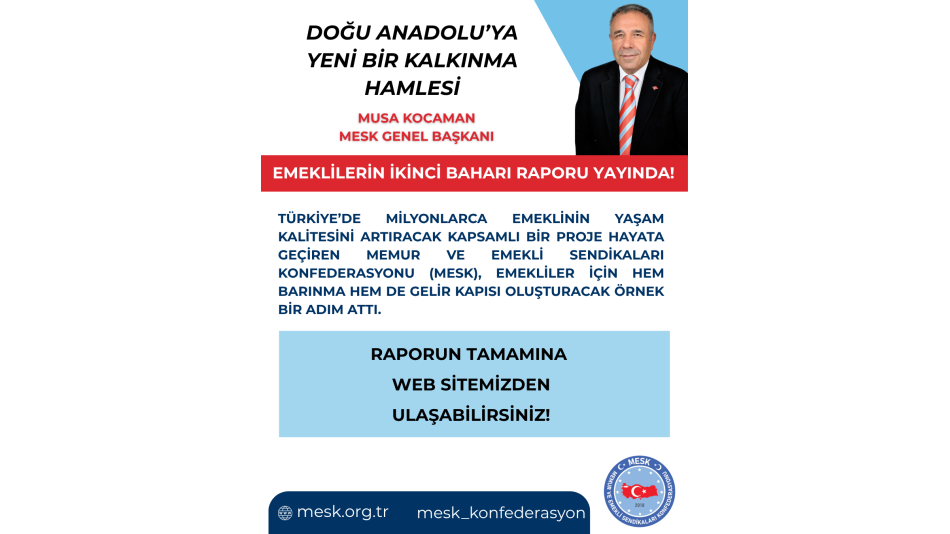 EMEKLİLERİN İKİNCİ BAHAR PROJESİ YAYINLANDI